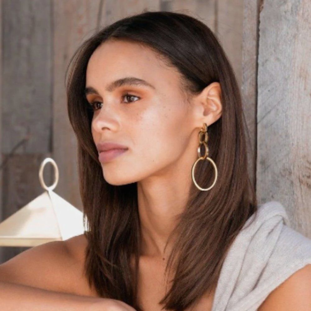 Vita Fede Cassio Earrings Adjustable Interlocking Detachable Old Money Links